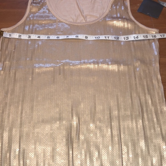 NWT Lulus Sexy Gold Sequin Tank Top Size Medium - Picture 7 of 9